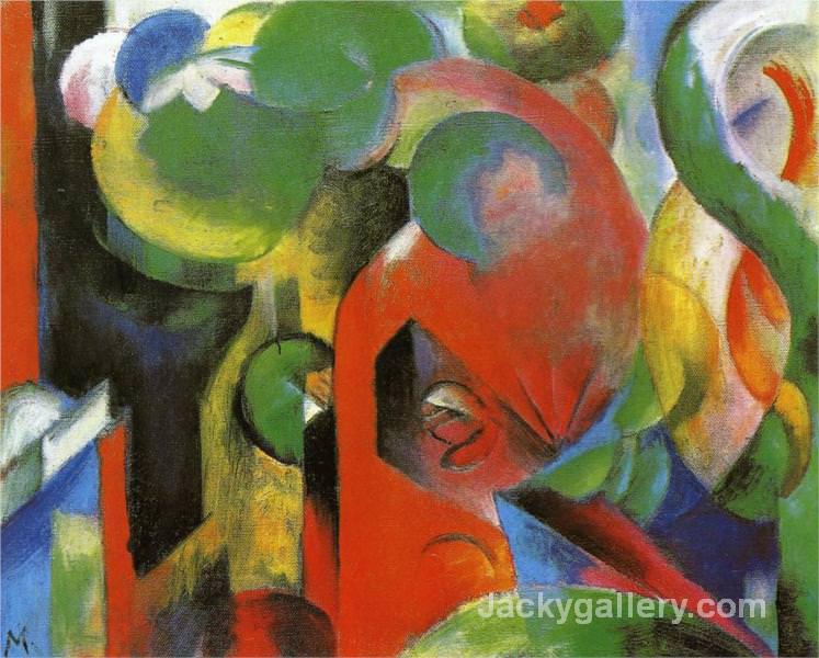 Small Composition III by Franz Marc paintings reproduction